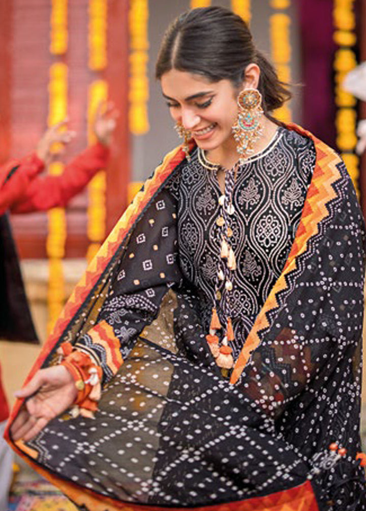 Chunri By Gul Ahmed Printed Lawn Suits Unstitched 3 Piece GA24C CL-42033B - Summer Collection