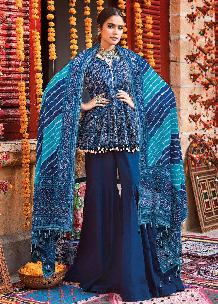 Chunri By Gul Ahmed Printed Lawn Suits Unstitched 3 Piece GA24C CL-42051B - Summer Collection