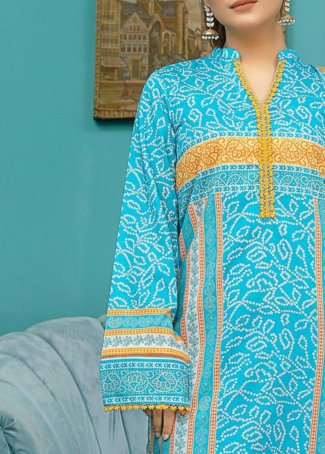 Chunri By Safwa Embroidered Lawn Suits Unstitched 3 Piece SW23CH SCK-20 - Summer Collection