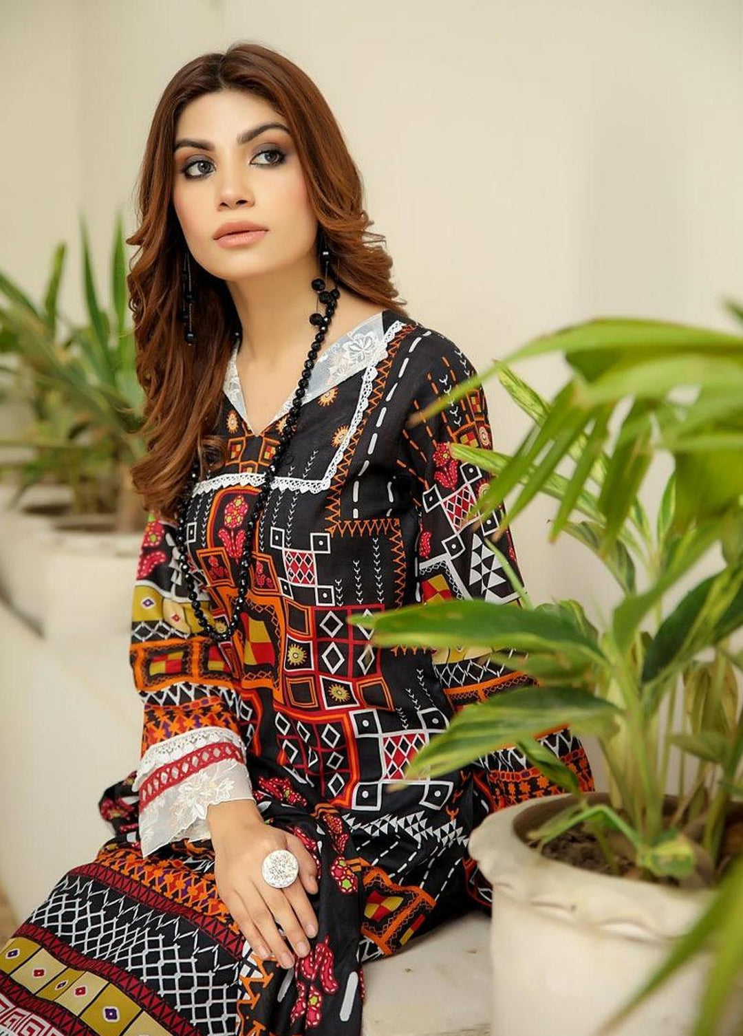 Chunri By Safwa Embroidered Lawn Suits Unstitched 3 Piece SW23CH SPR-66 - Summer Collection