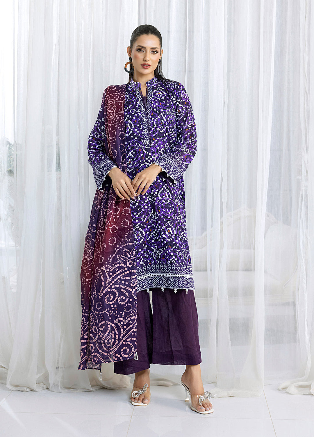 Chunri by Salitex Printed Lawn Suits Unstitched 3 Piece SSW6U3P352UT - Summer Collection