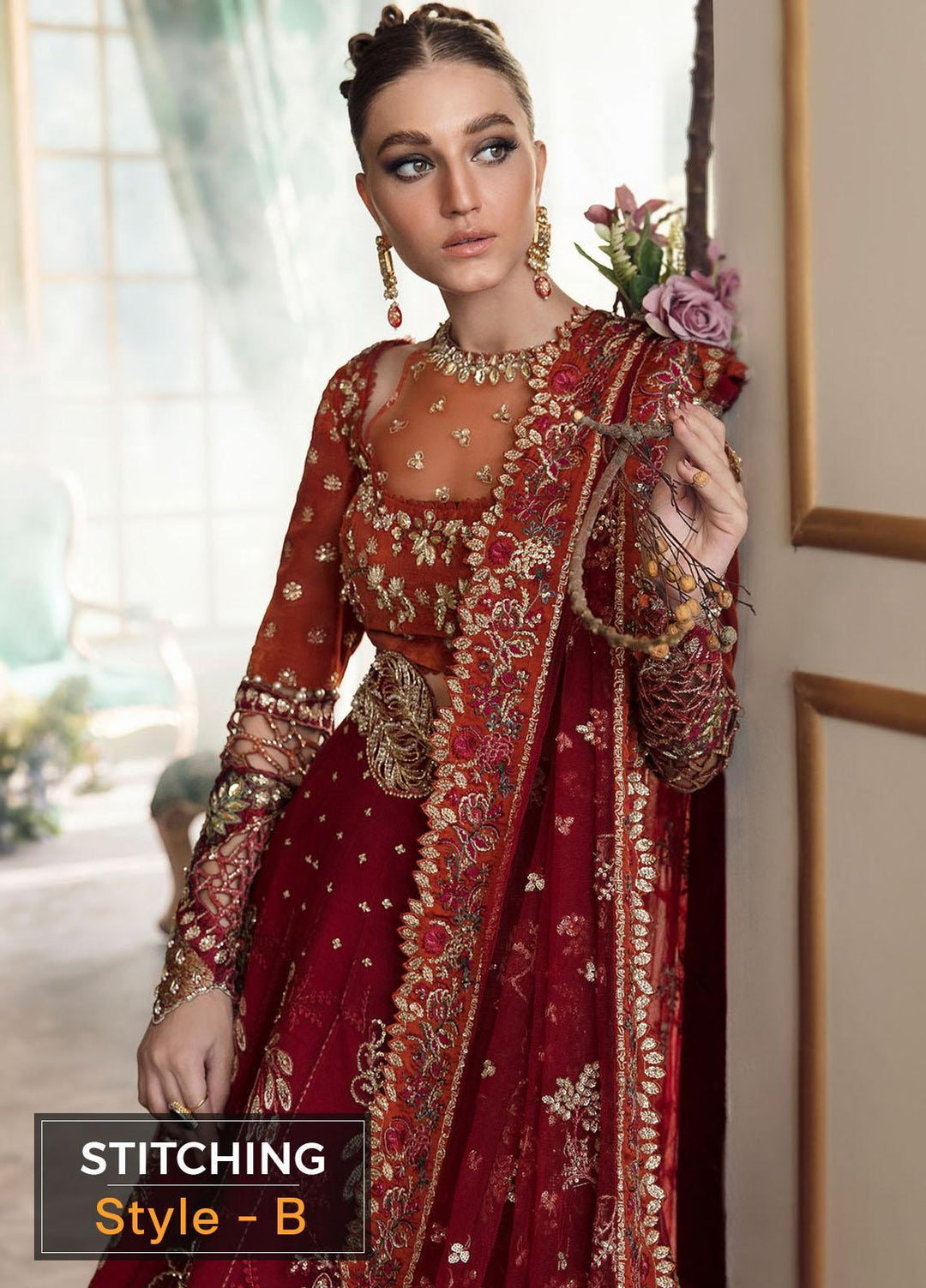 Claire De Lune by Republic WomensWear Embroidered  Suits Unstitched 3 Piece RW22CL FU-06 - Luxury Collection