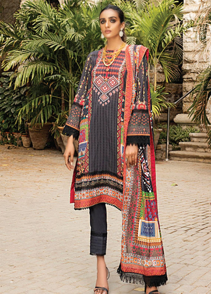 Coco by Al Zohaib Printed Lawn Suits Unstitched 3 Piece AZ21PC D-09 - Summer Collection
