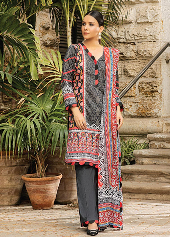 Coco by Al Zohaib Printed Lawn Suits Unstitched 3 Piece AZ21PC D-15 - Summer Collection