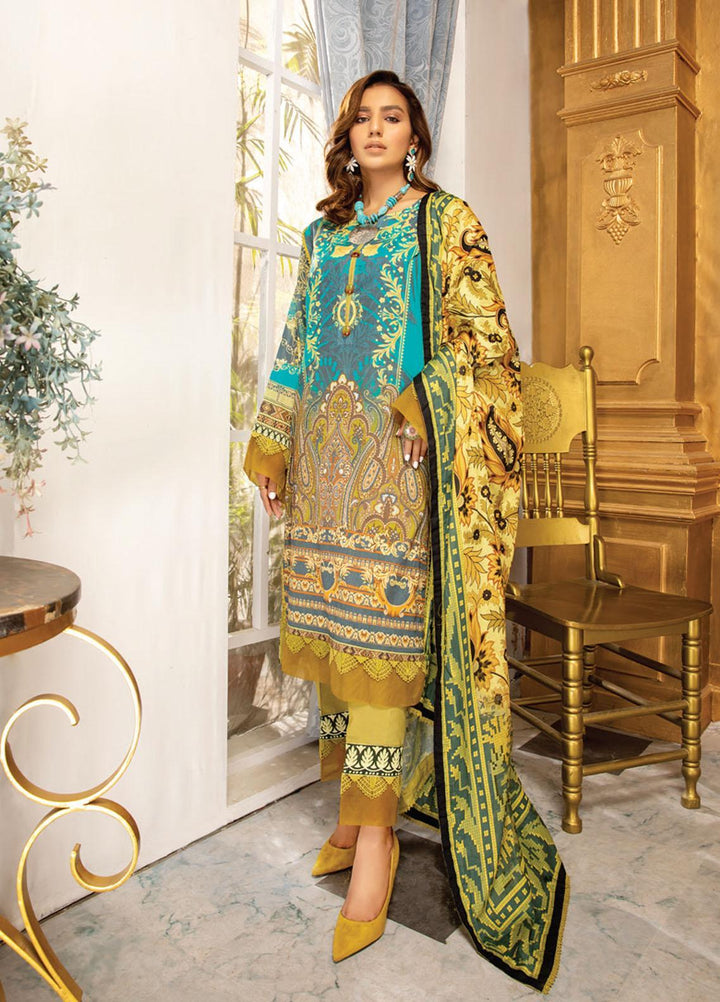 Coco by Al Zohaib Printed Lawn Suits Unstitched 3 Piece AZ21-PC2 07 - Summer Collection