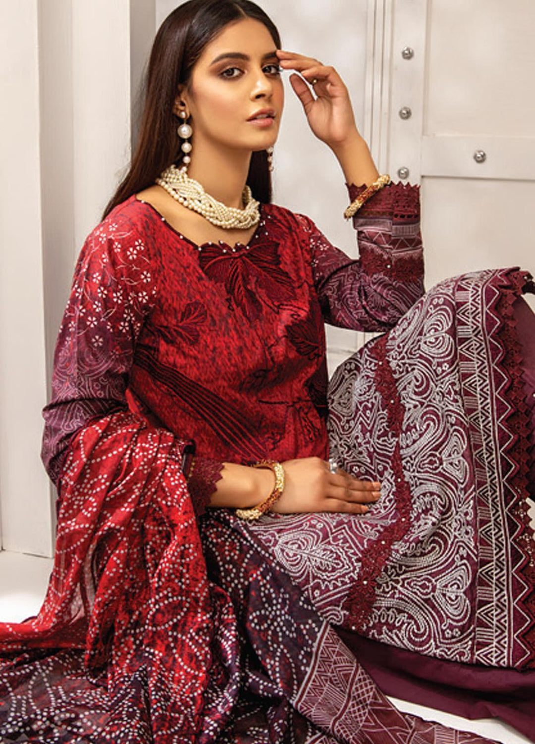 Coco by Al Zohaib Embroidered Lawn Suits Unstitched 3 Piece AZ21C D-06-A - Summer Collection