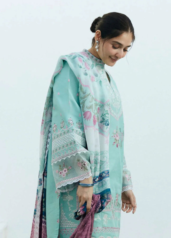 Coco By Zara Shahjahan Embroidered Lawn Suit Unstitched 3 Piece CZS24E D-05 Shaam - Festive Collection