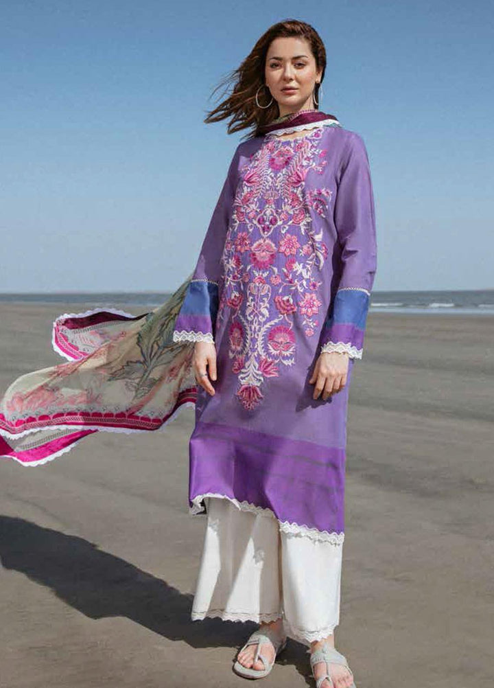 Coco By Zara Shahjahan Embroidered Lawn Suits Unstitched 3 Piece CZS20L 3-B - Spring/Summer Collection