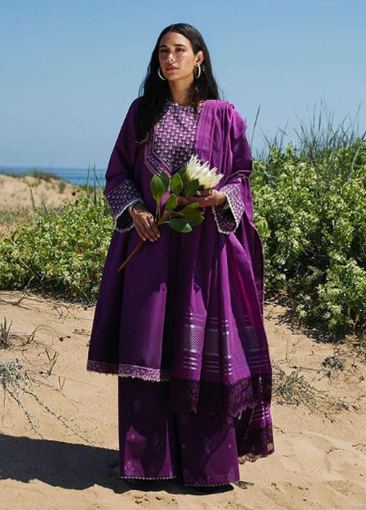 Coco By Zara Shahjahan Embroidered Lawn Suits Unstitched 3 Piece CZS21L 06A - Luxury Collection