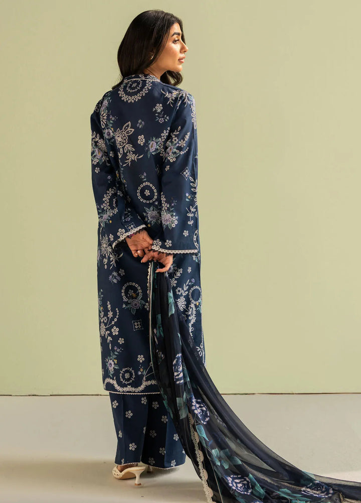 Coco by Zara Shahjahan Printed Lawn Suit Unstitched 3 Piece CZS25P D 8A-Nora - Summer Collection