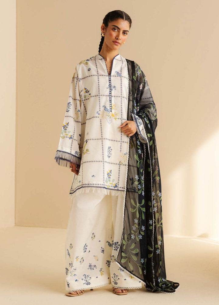 Coco by Zara Shahjahan Printed Lawn Suits Unstitched 3 Piece CZS25PDT Luna 10 A - Summer Collection