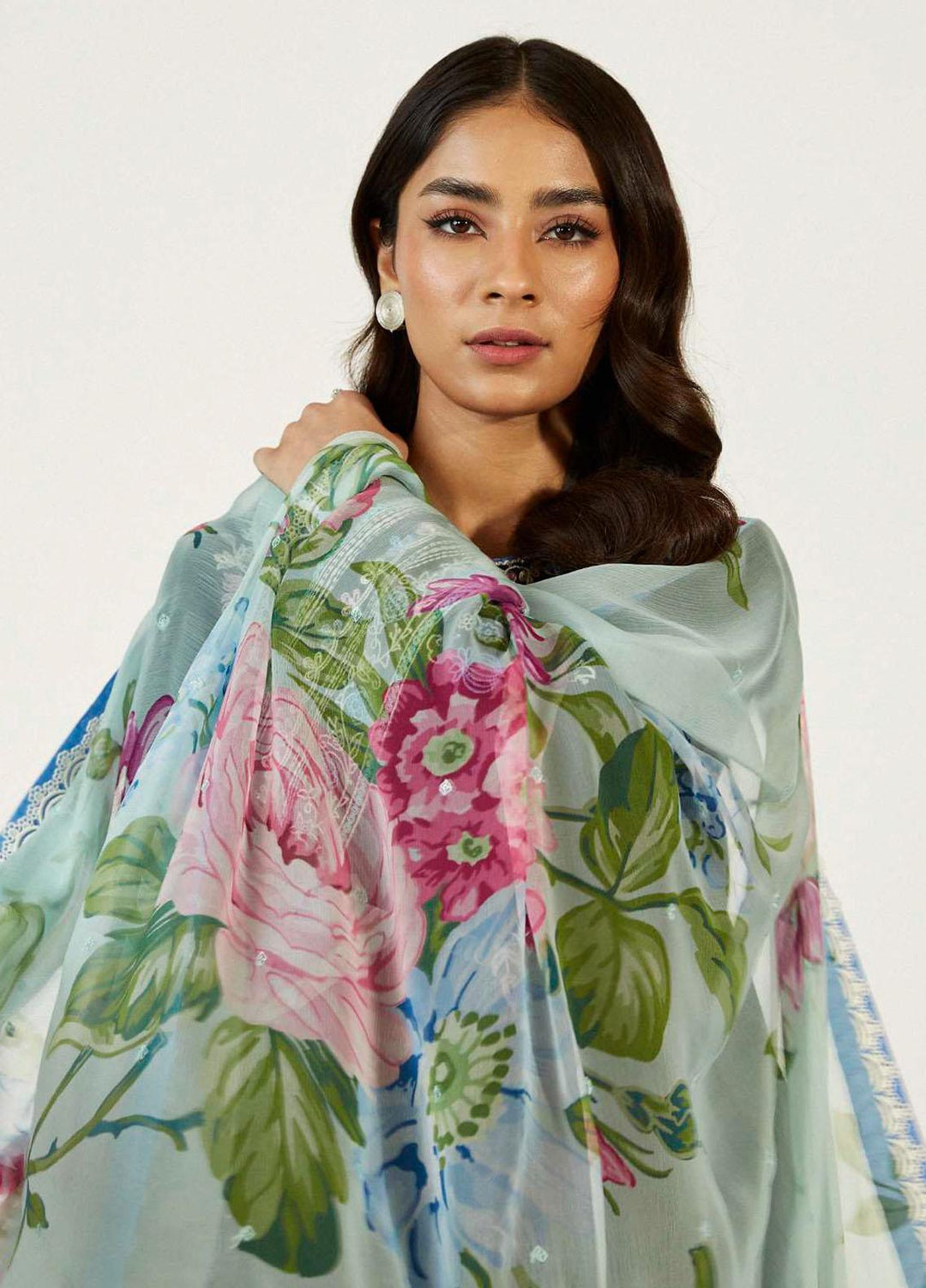 Coco by Zara Shahjahan Embroidered Lawn Suits Unstitched 3 Piece CZS23SL 10A - Summer Collection