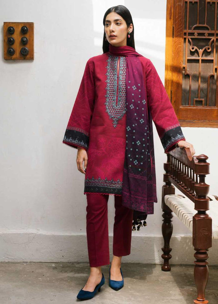 Coco By Zara Shahjahan Embroidered Khaddar Suits Unstitched 3 Piece CZS21UW ZR-02 A - Winter Collection