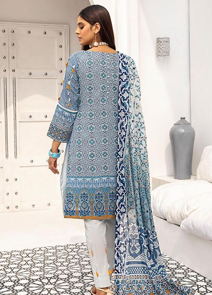 Coco by Al Zohaib Embroidered Lawn Suits Unstitched 3 Piece AZ21C D-07 - Summer Collection