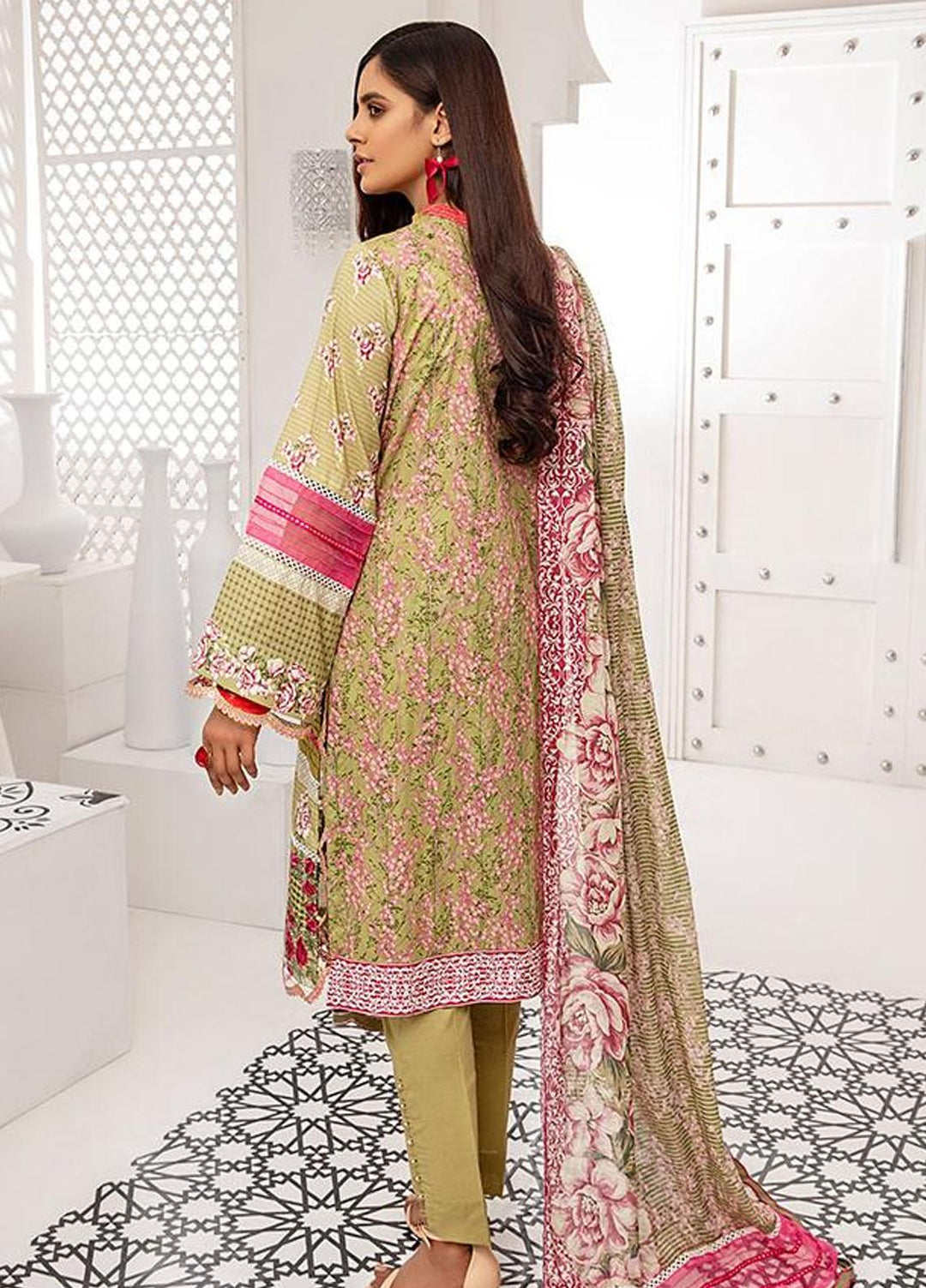 Coco by Al Zohaib Embroidered Lawn Suits Unstitched 3 Piece AZ21C D-08 - Summer Collection