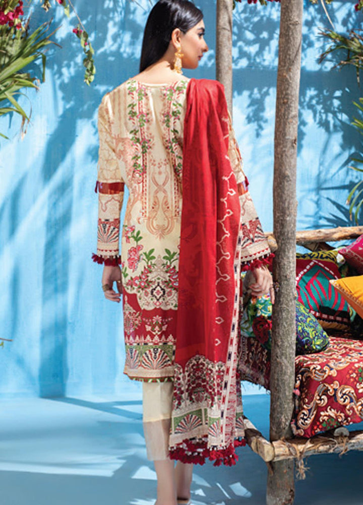 Colors by Al Zohaib Printed Lawn Suits Unstitched 3 Piece AZ21CL D-09 - Summer Collection