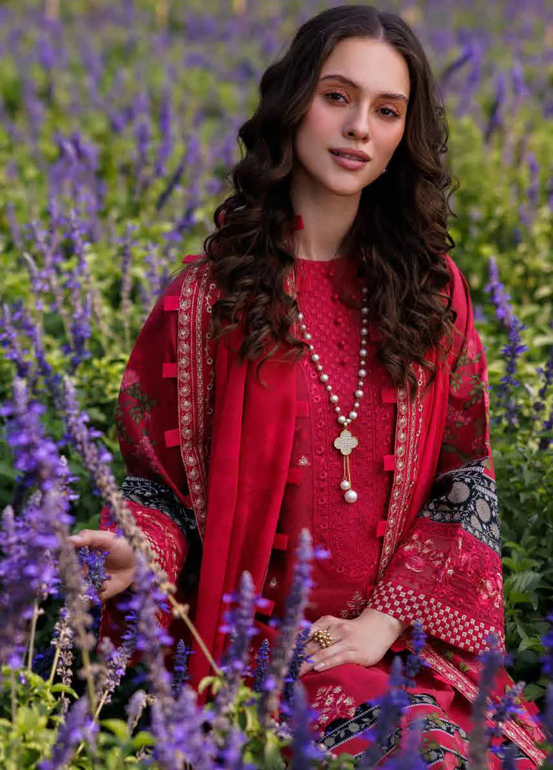 Combination by Charizma Embroidered Lawn Suits Unstitched 3 Piece CRZ25CL CC5-04 - Summer Collection
