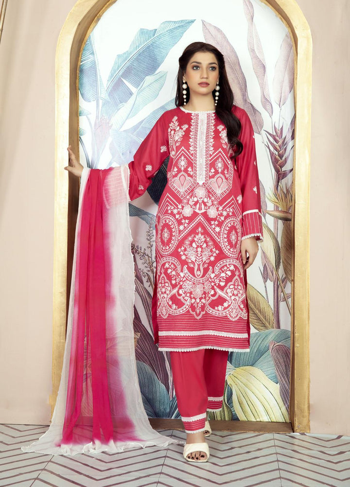 Combinations Pret  Lawn 3 Piece Suit CMN23AT Candy Apple