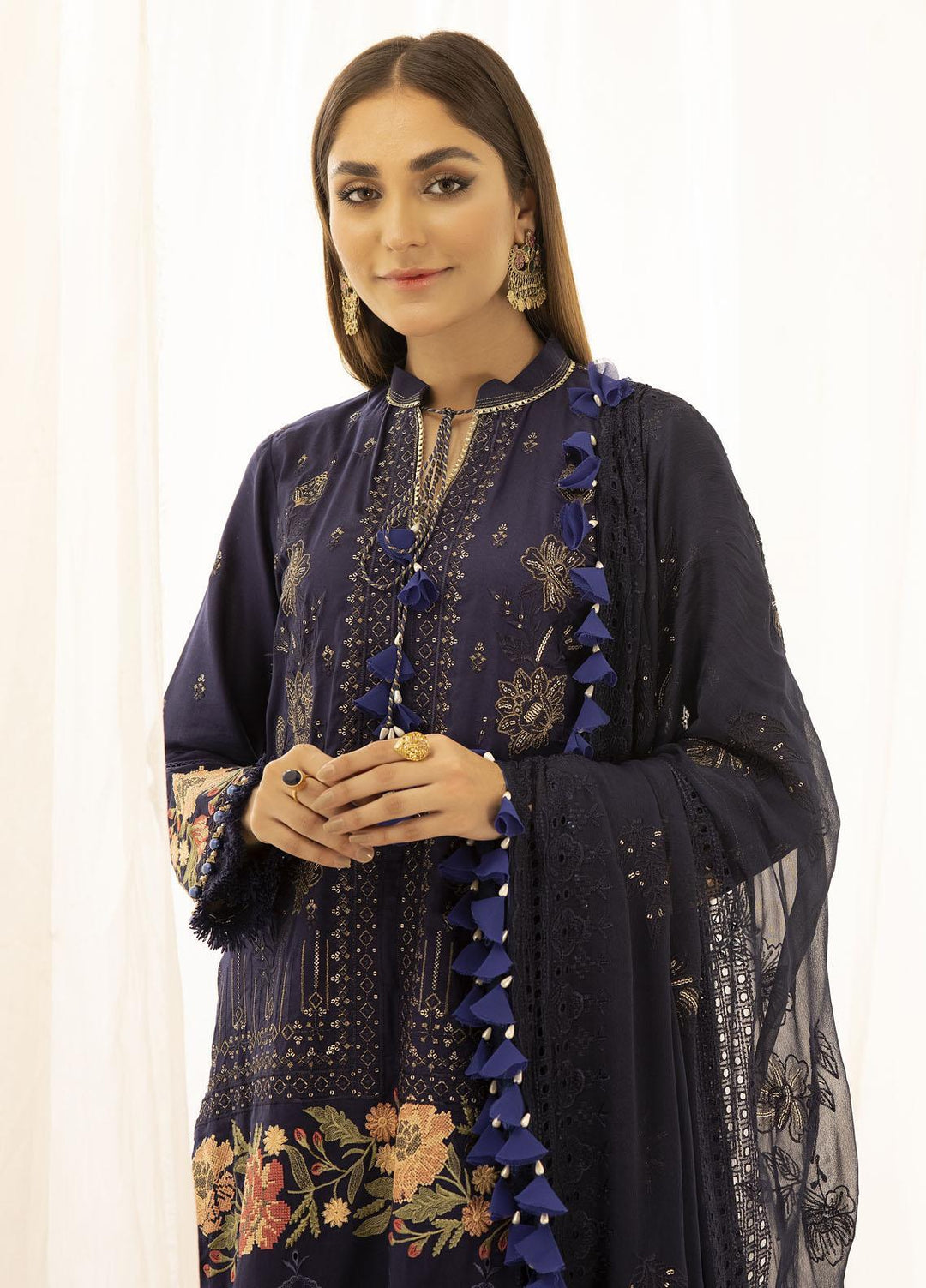 Combinations Casual Pret  Lawn 3 Piece Suit CMN23SL French navy