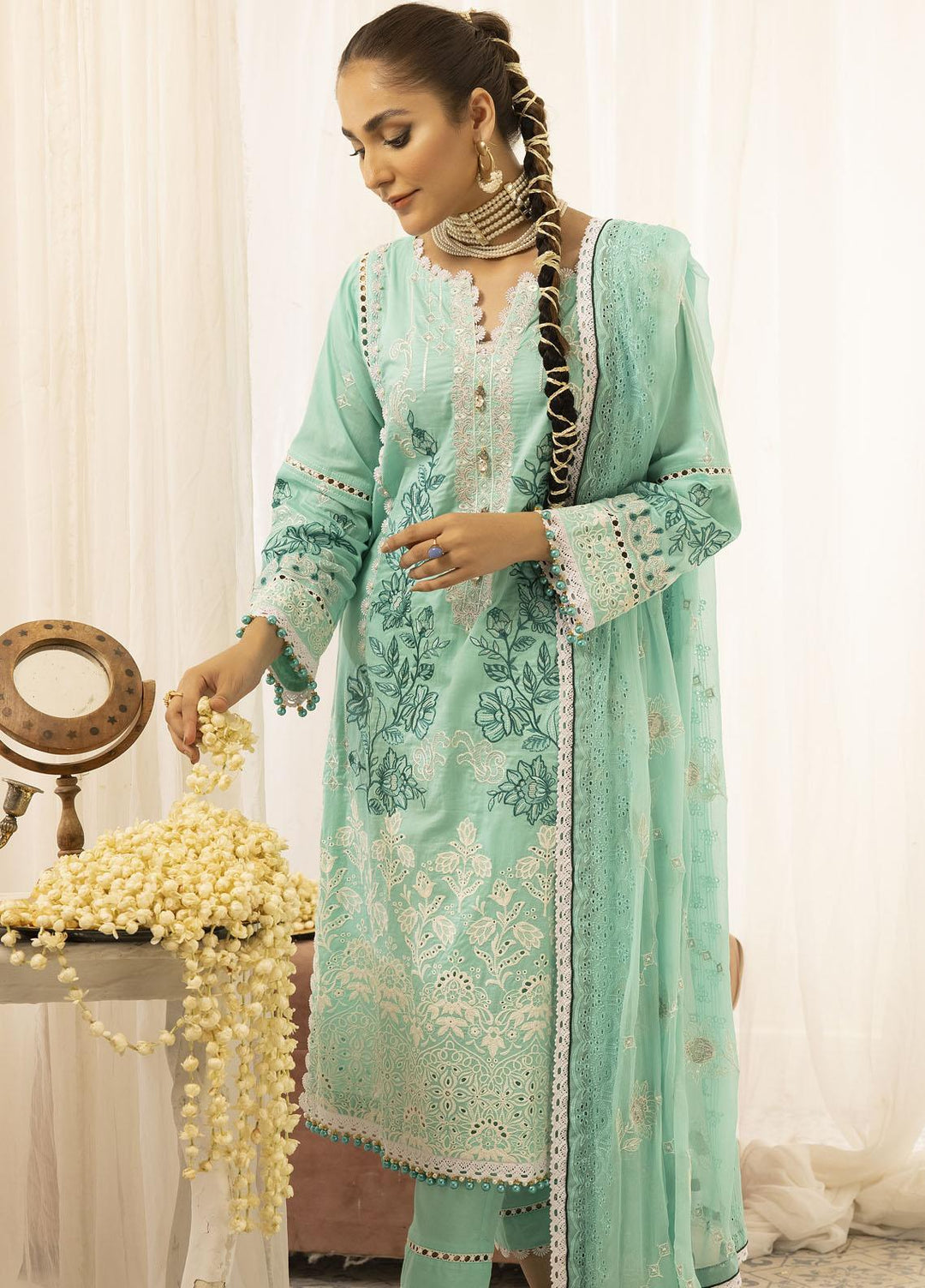 Combinations Casual Pret  Lawn 3 Piece Suit CMN23SL Turquesa