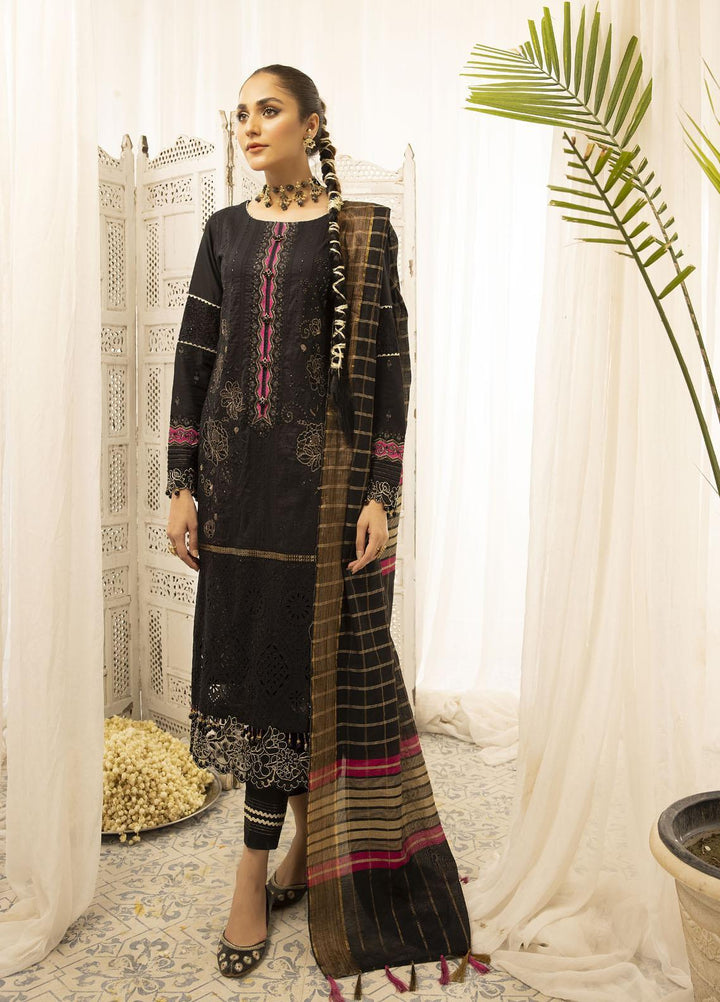 Combinations Casual Pret  Lawn 3 Piece Suit CMN23SL Sable Black