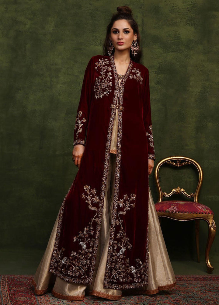 Shamaeel Ansari Pret Embroidered Velvet 2 Piece Suit CE-05