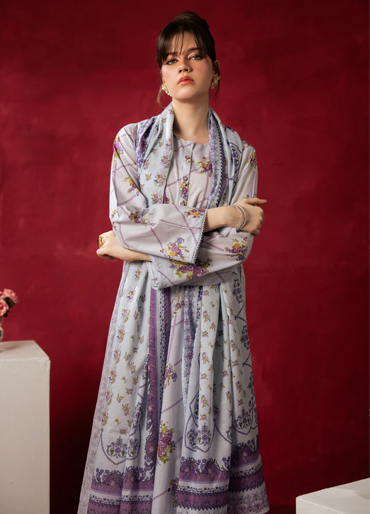 Zoe by Zeen Unstitched Printed Lawn 3 Piece Suit ZN26UZL WFM36601 - Casual Collection