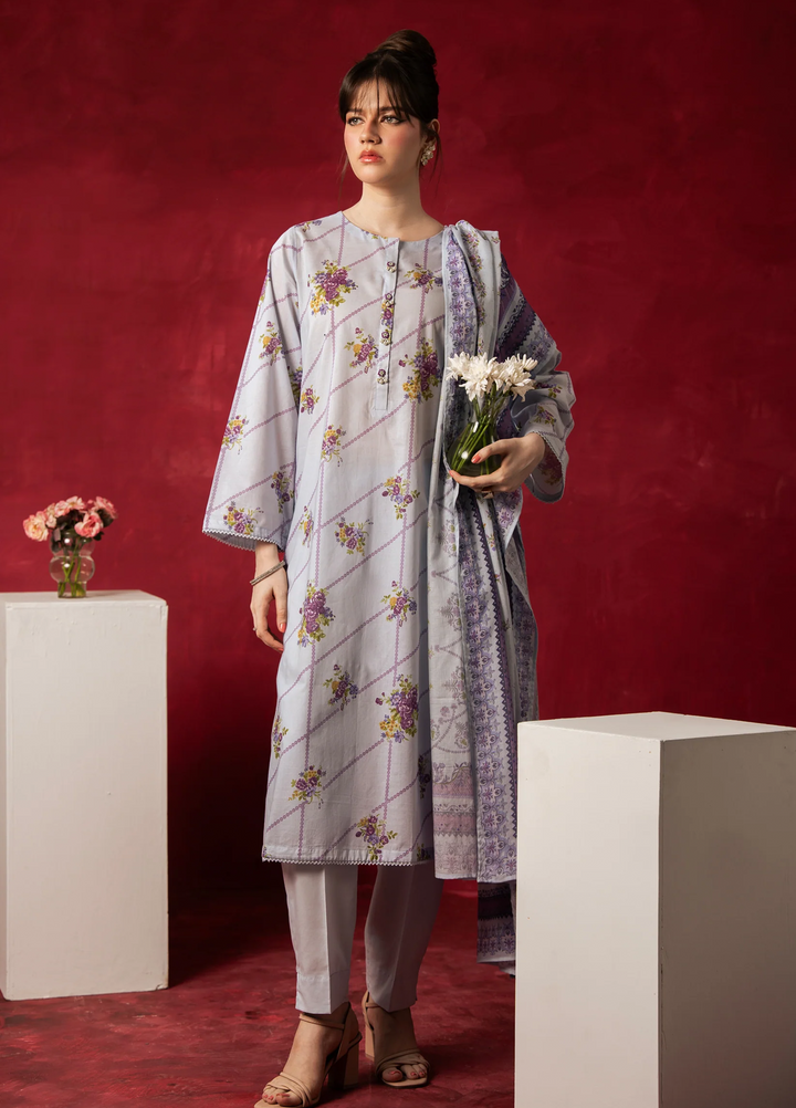 Zoe by Zeen Unstitched Printed Lawn 3 Piece Suit ZN26UZL WFM36601 - Casual Collection