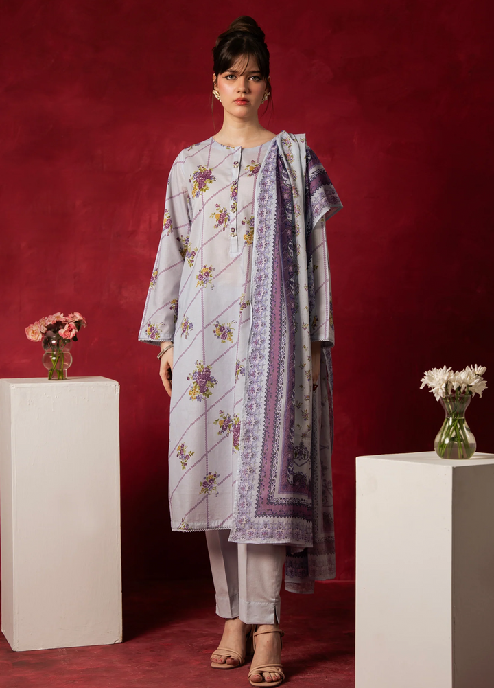 Zoe by Zeen Unstitched Printed Lawn 3 Piece Suit ZN26UZL WFM36601 - Casual Collection