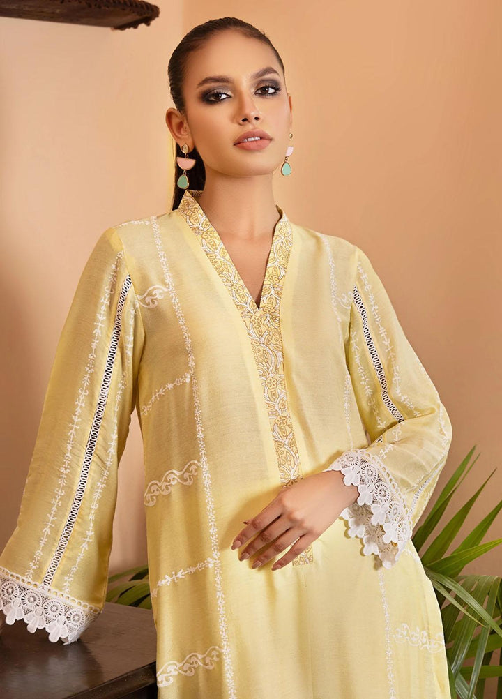 Cozy Apparels Casual Pret  Cotton Net 2 Piece Suit CA22LF SUNDOWN