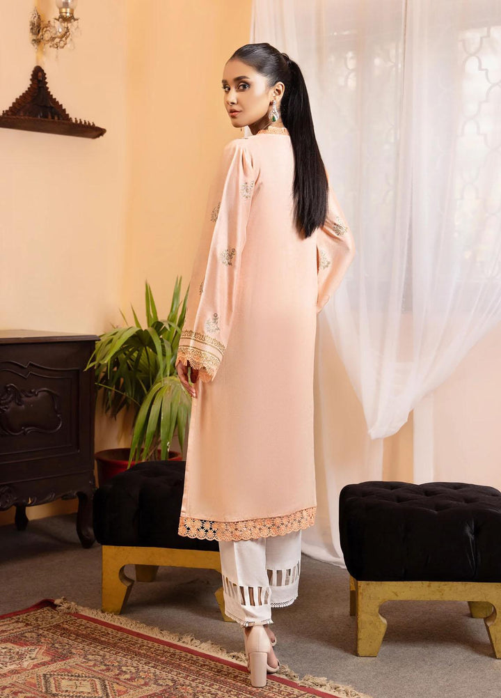 Cozy Apparels Casual Pret  Cotton Net 2 Piece Suit CA22LF GLEAMING FAWN