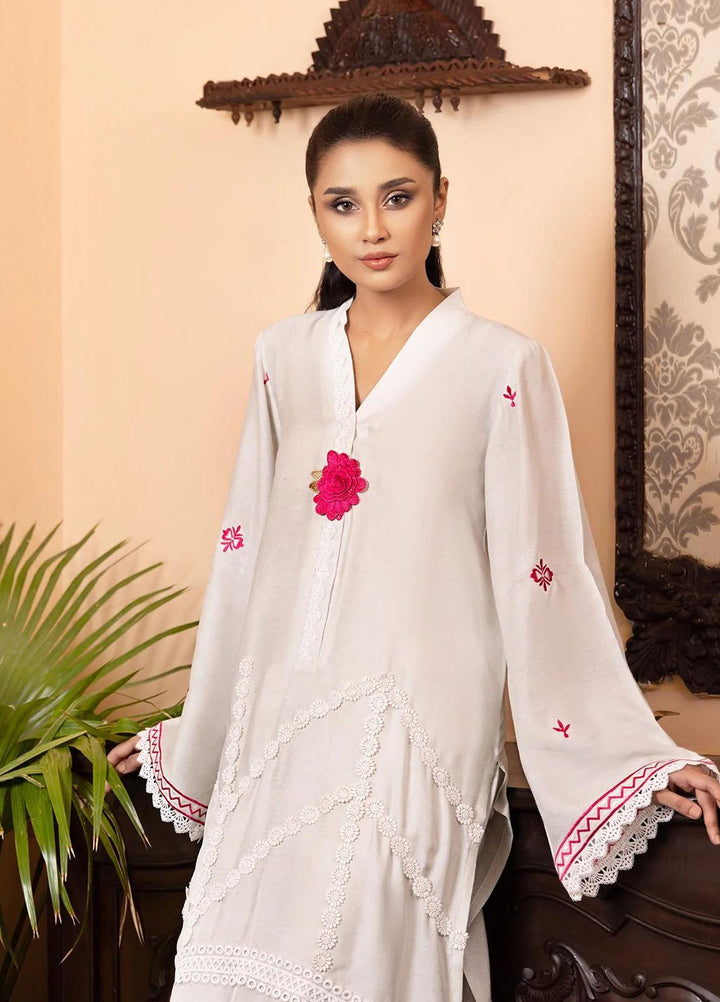 Cozy Apparels Casual Pret  Cotton Net 2 Piece Suit CA22LF HEAVEN MIST