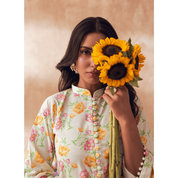 Liyana by Mashra RTW Printed Lawn 2 piece Suit Creampuff Casual Collection