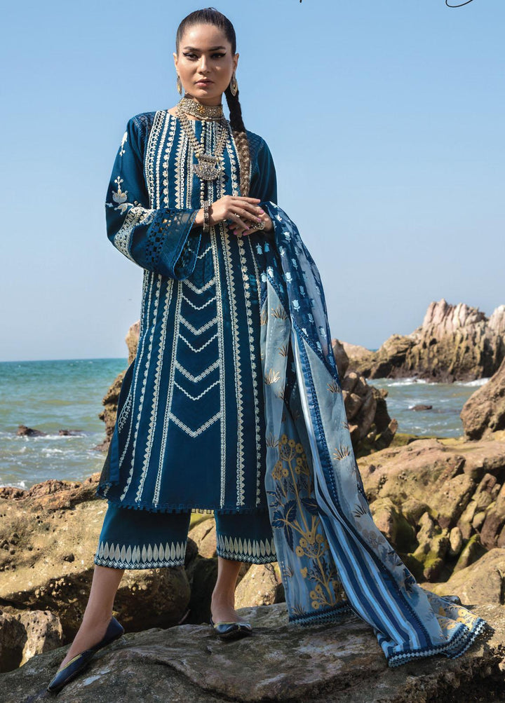 Crimson Embroidered Lawn Suits Unstitched 3 Piece CR23E Marori Dreams D4A - Luxury Collection
