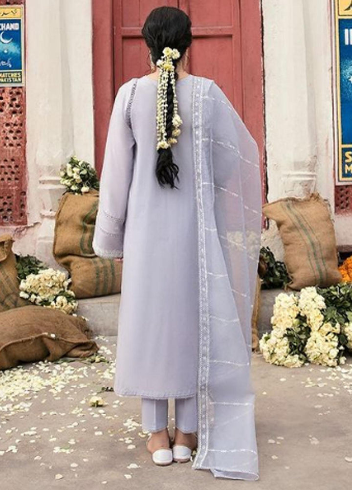 Cross Stitch Embroidered Lawn Suits Unstitched 3 Piece CS23PL D-06 Azure Wave - Eid Collection