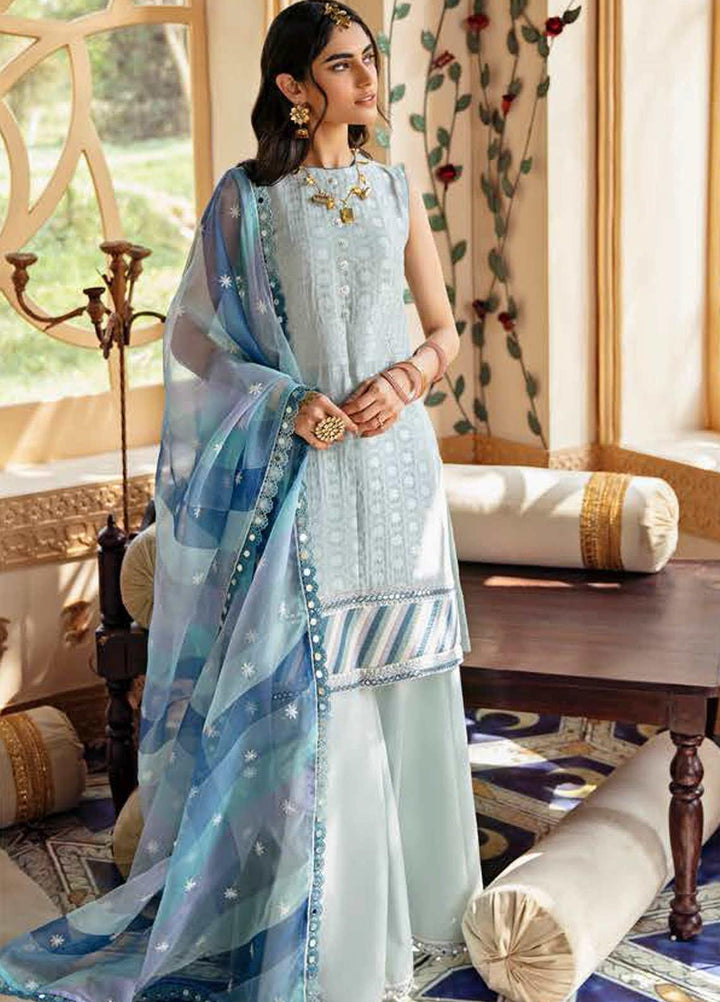 Cross Stitch Embroidered Lawn Suits Unstitched 3 Piece CS21SU 10-NASIM E BEHR - Luxury Collection