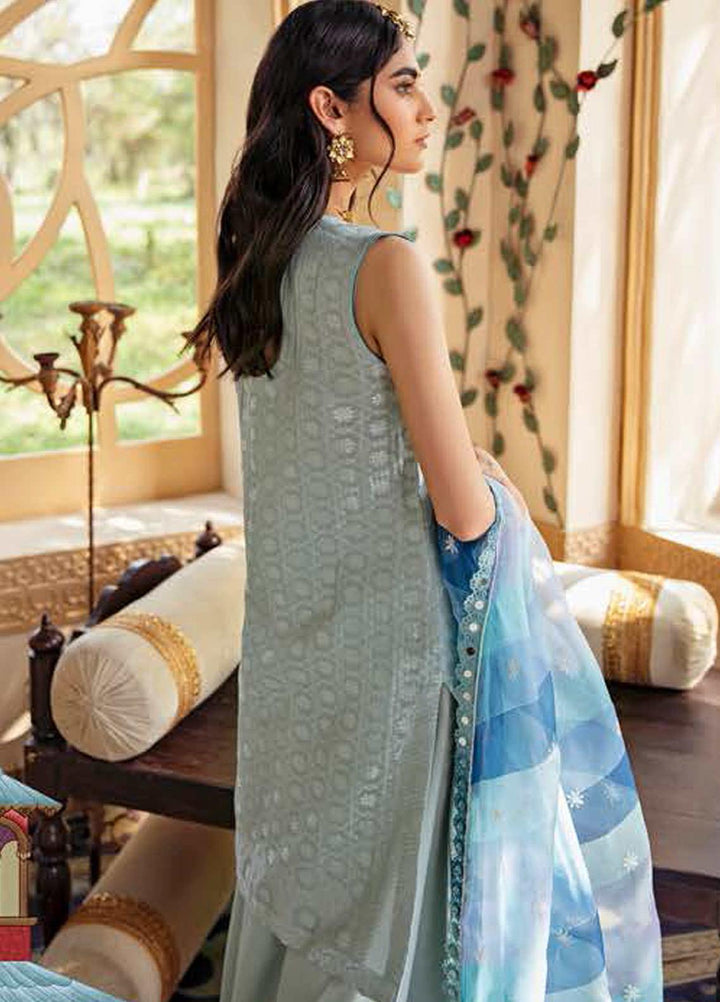 Cross Stitch Embroidered Lawn Suits Unstitched 3 Piece CS21SU 10-NASIM E BEHR - Luxury Collection