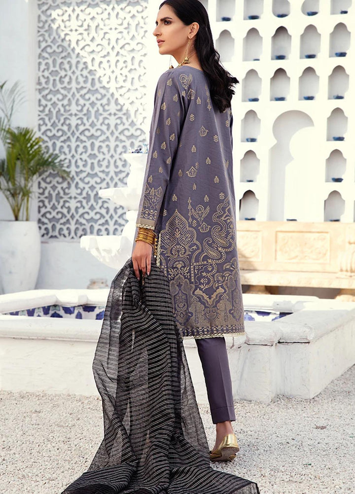 Cross Stitch Jacquard Cotton Suits Unstitched 3 Piece CS21J 01 RUSSET STONE - Summer Collection