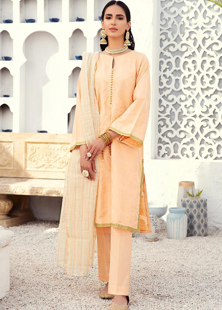 Cross Stitch Jacquard Cotton Suits Unstitched 3 Piece CS21J 10 CHINOISERIE ICE - Summer Collection