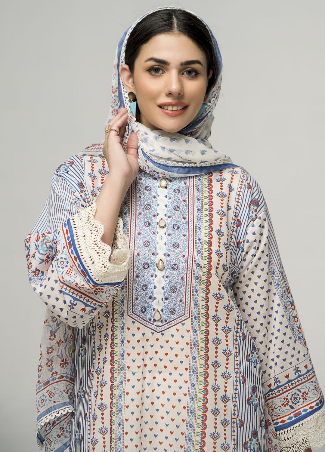 Crystal by Ittehad Textiles Digital Printed Lawn Suits Unstitched 2 Piece IT22CRP LF-DC1-2207 - Summer Collection