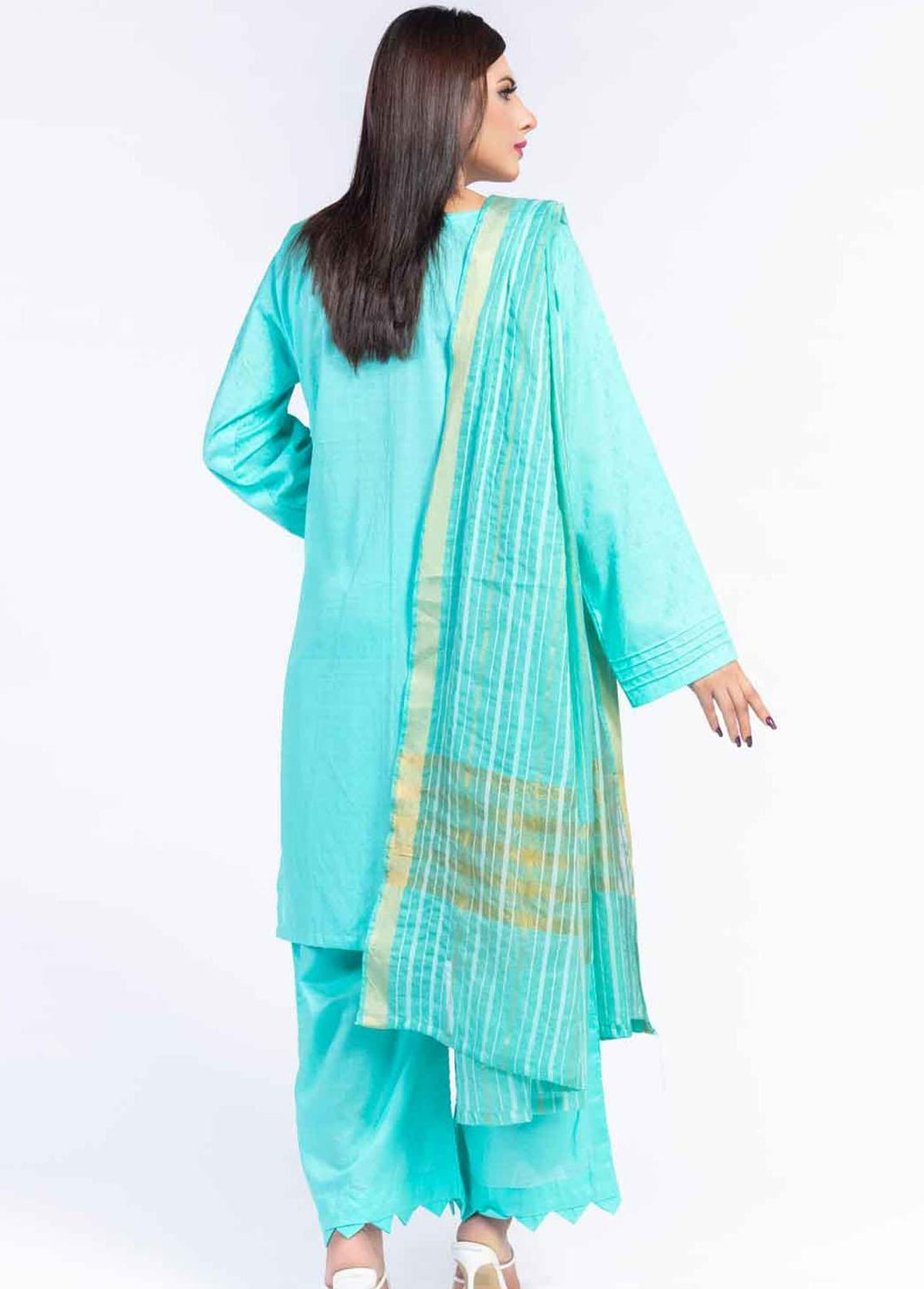 Cyan Embroidered Lawn Suits Unstitched 3 Piece CN21LJ CY-026 - Summer Collection