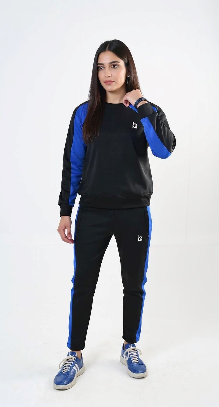 IQ Exclusive Women Winter Track Suit W-Blackout Blue Tracksuit