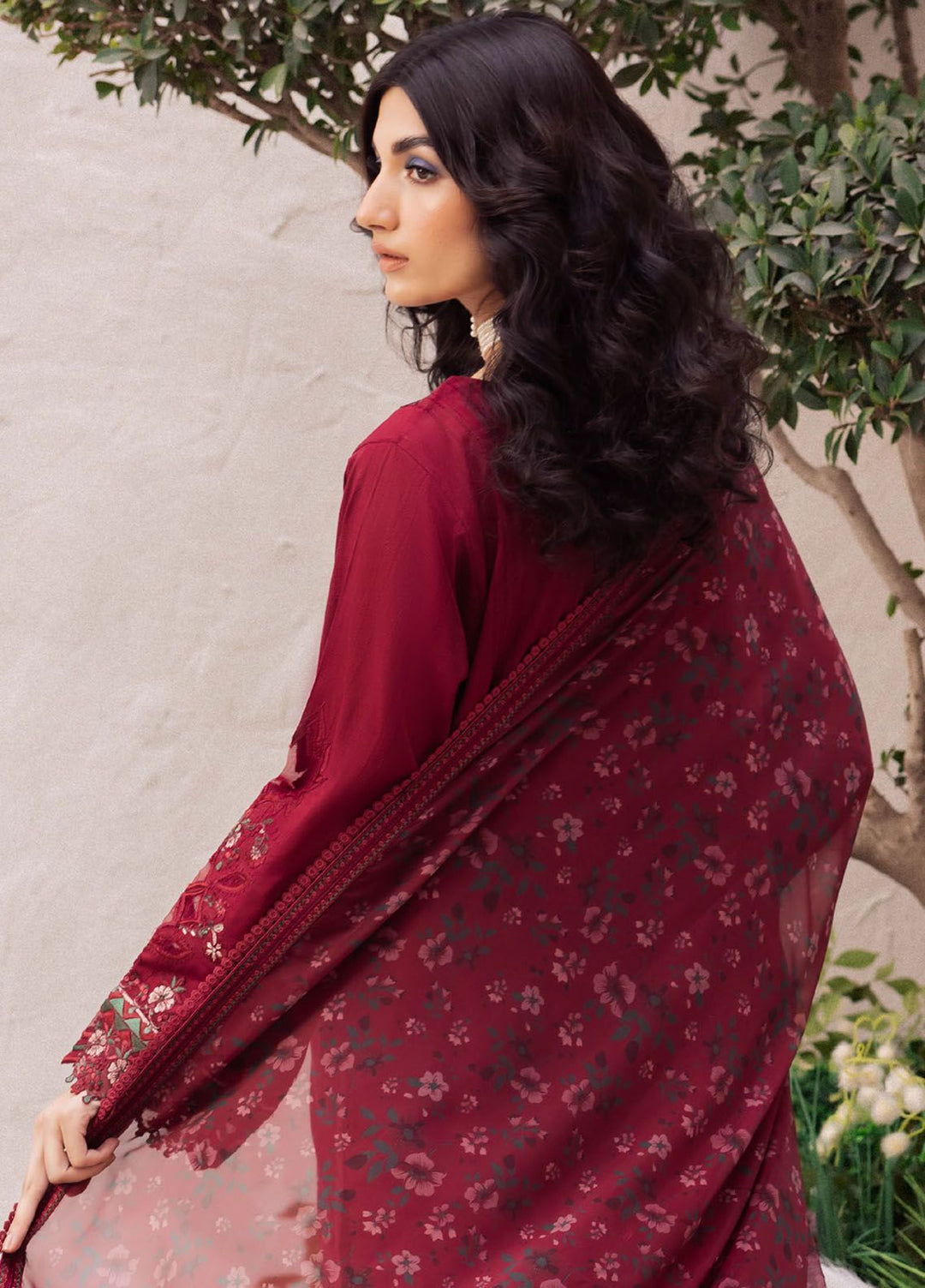 Dahlia by Iznik Embroidered Lawn Suits Unstitched 3 Piece IZ24D DL-01 Gossamer - Summer Collection