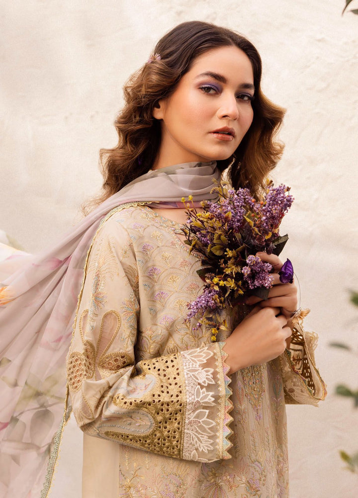 Dahlia by Iznik Embroidered Lawn Suits Unstitched 3 Piece IZ24D DL-03 Cascade - Summer Collection