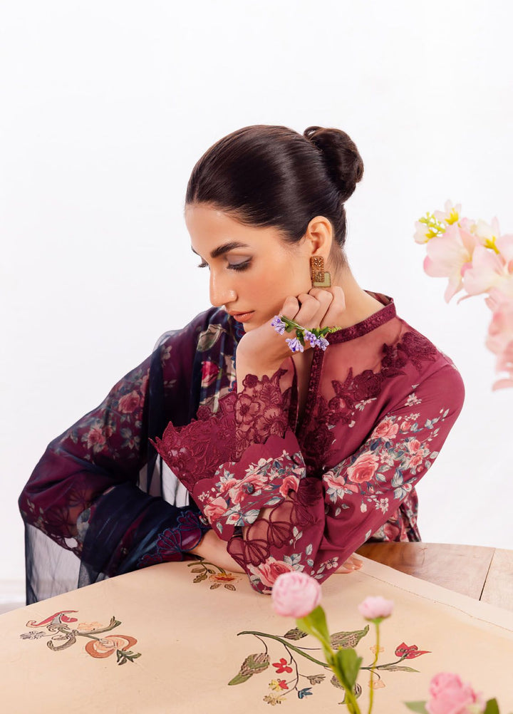 Dahlia by Iznik Embroidered Lawn Suits Unstitched 3 Piece IZ24D DL-11 Solistice - Summer Collection