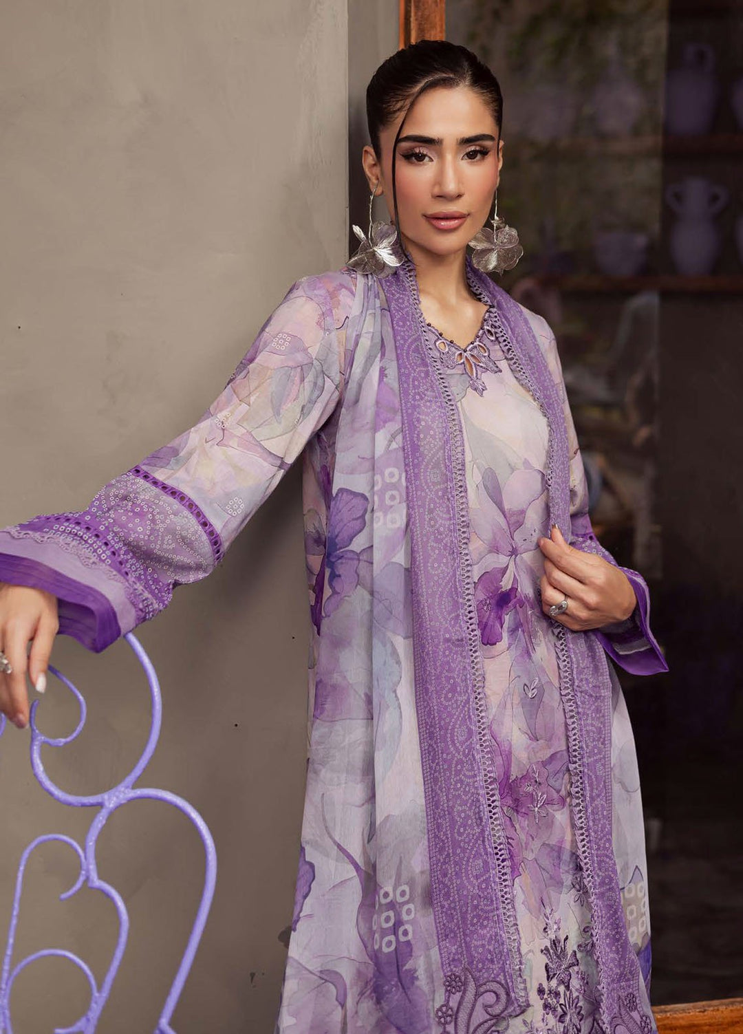 Daily Delights by Nureh Embroidered Lawn Suits Unstitched 3 Piece NU25DS DD-16 - Summer Collection