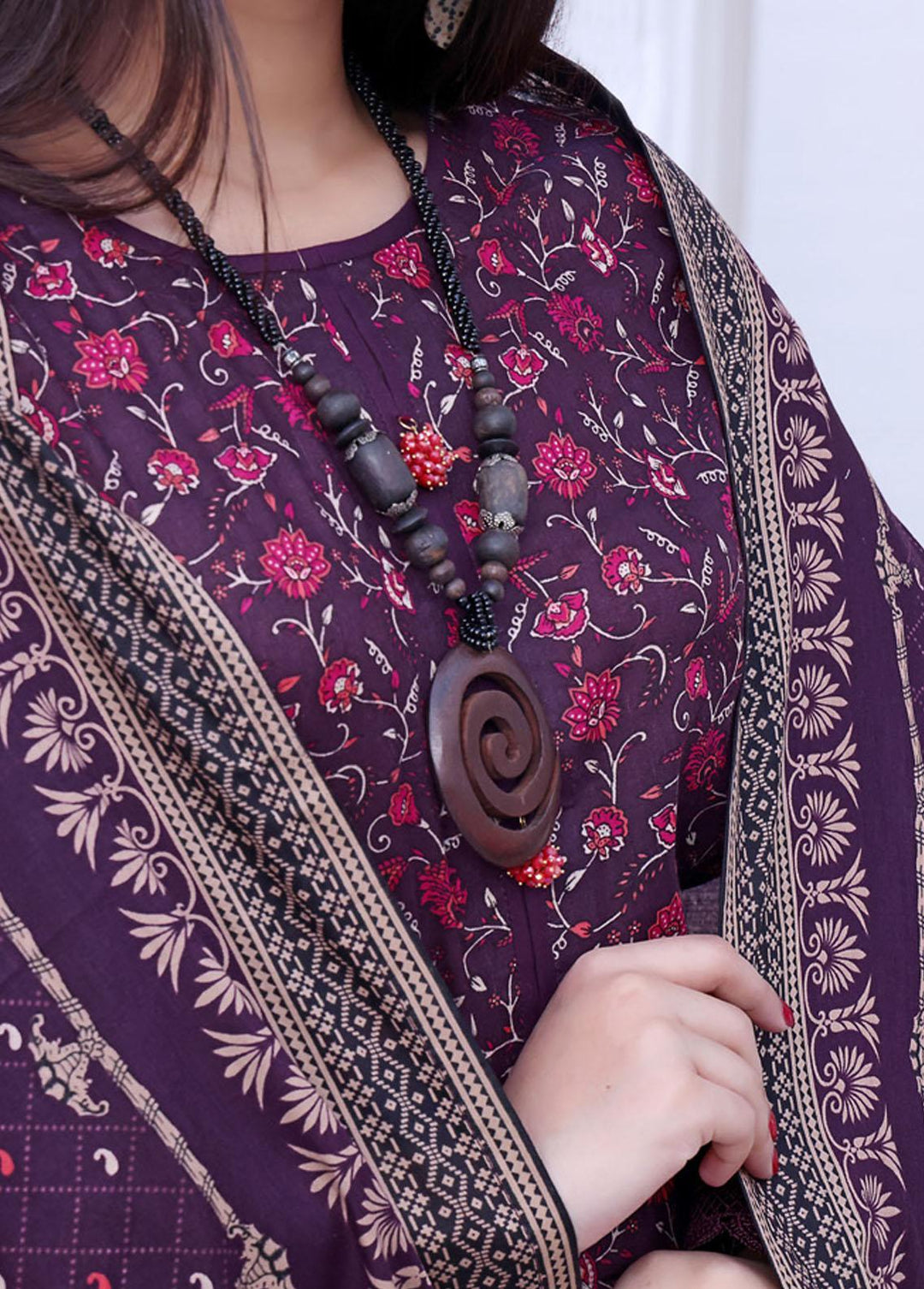 Daman By VS Textiles Printed Lawn Suits Unstitched 3 Piece VS23-D3 805-A - Summer Collection