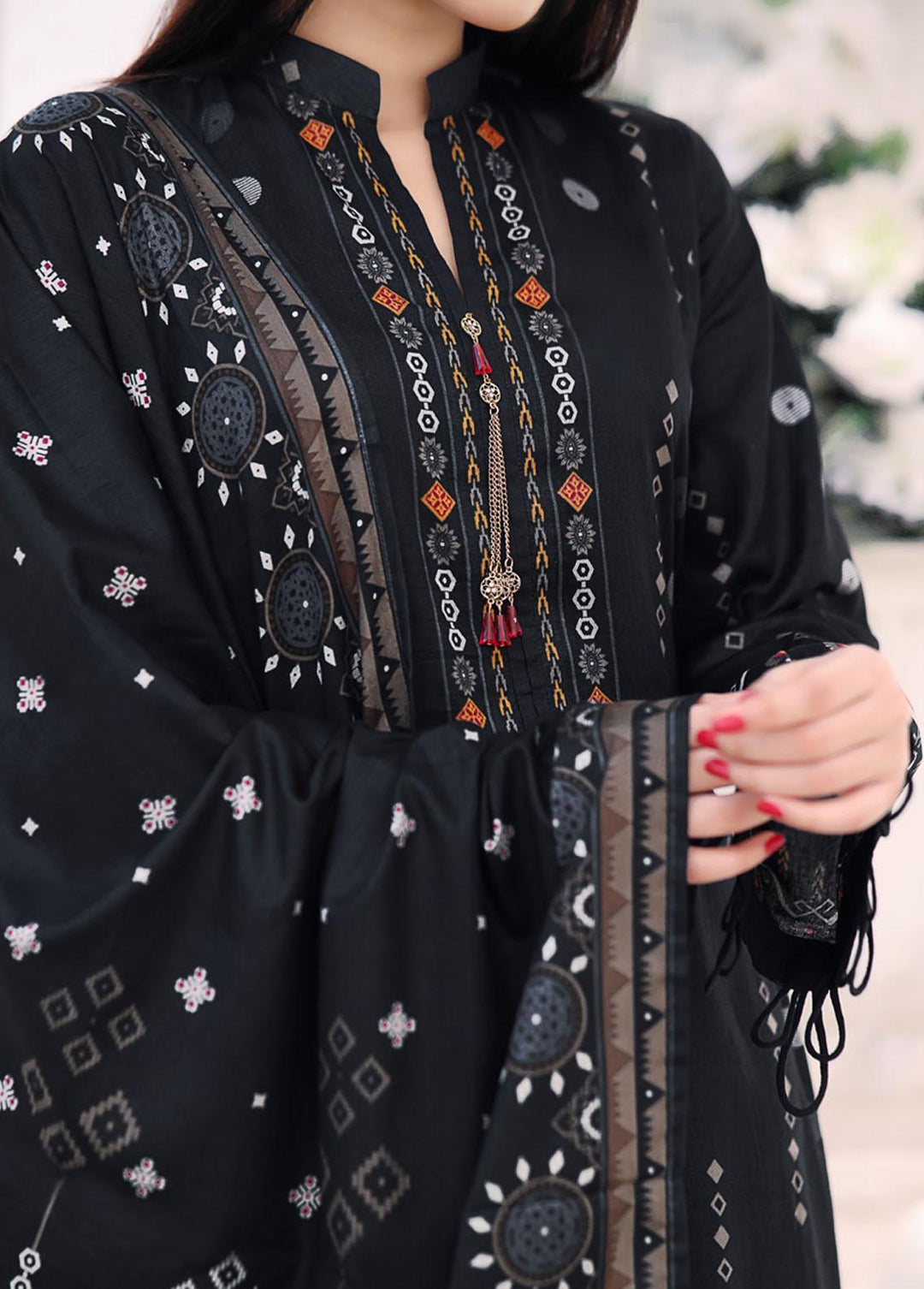 Daman By VS Textiles Printed Lawn Suits Unstitched 3 Piece VS23-D3 806-B - Summer Collection