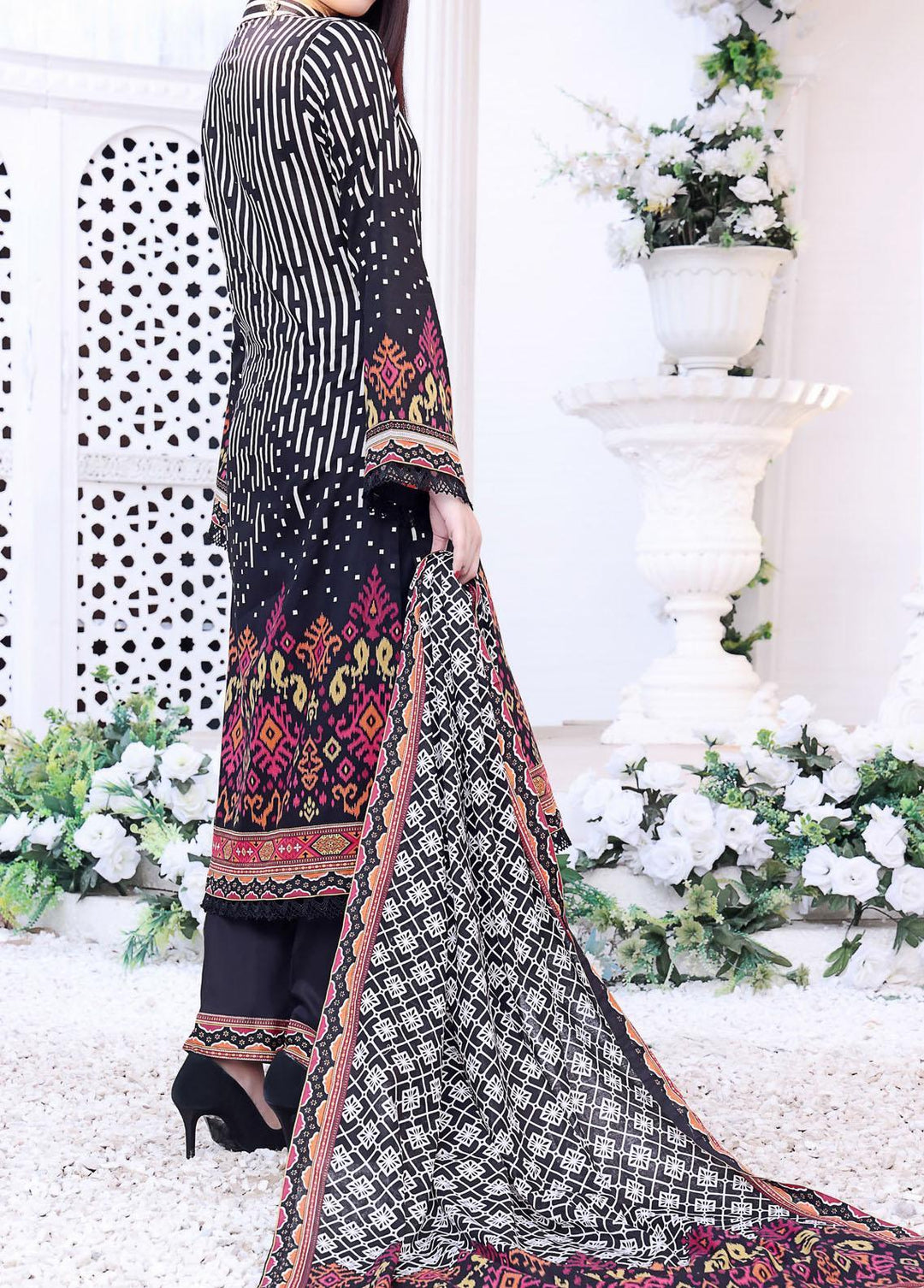 Daman By VS Textiles Printed Lawn Suits Unstitched 3 Piece VS23-D3 808-A - Summer Collection
