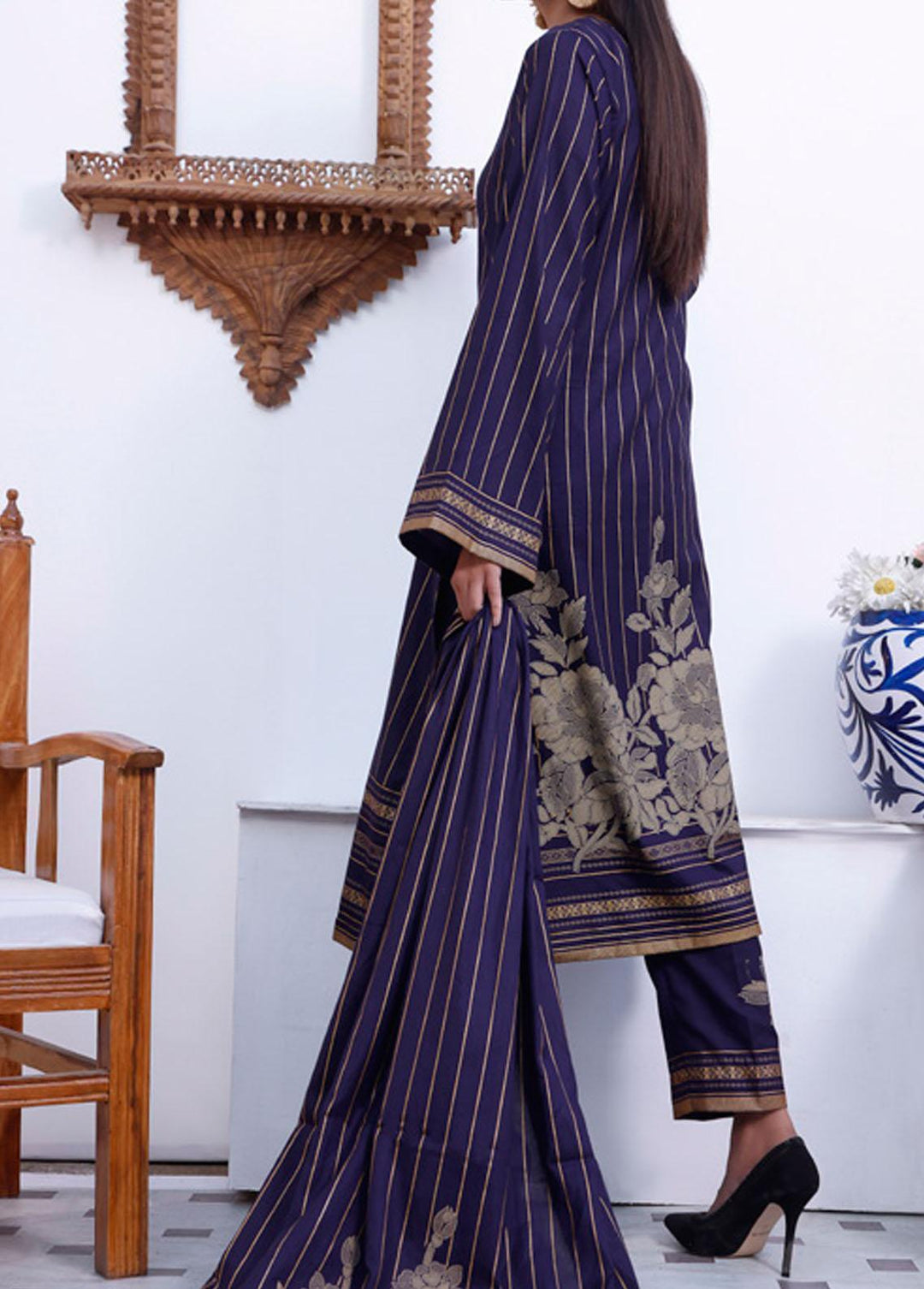 Daman By VS Textiles Printed Lawn Suits Unstitched 3 Piece VS22-D2 1508-B - Summer Collection